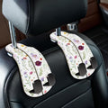 Blusabaca 2PCS Car Seat Headrest Hooks, Purses Bags Holder, Flowers Floral by Blusabaca