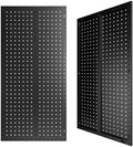 Metal Peg board Panels, Black Pegboard Organizer, 16 * 33 * 2 Pcs by Amoowis