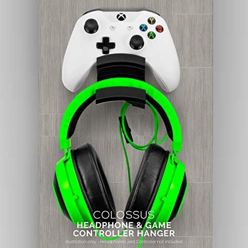 Colossus - Gamepad Controller & Headphone Hanger Holder - Designed for Xbox ONE, PS4, PS3, Dualshock, Switch, PC, Steelseries, Steam & More, Black by Brainwavz - Image 5