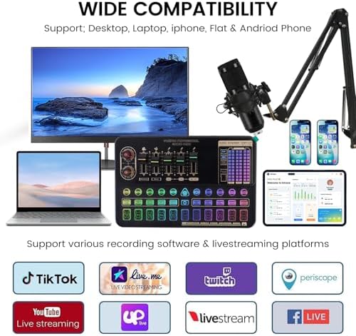 Also GO Podcast Equipment Bundle, V10XPRO Audio Mixer with Voice Changer - Image 7