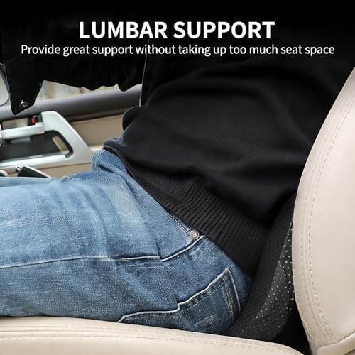 Livtribe Car Seat Cushion, Comfortable Wedge Seat Cushions for Long Driving | Memory Foam Seat Pad for Sciatica & Back Pain Relief, Road Trip Essentials for Driver, Breathable Mesh Cover, Non-Slip Bottom - Image 4