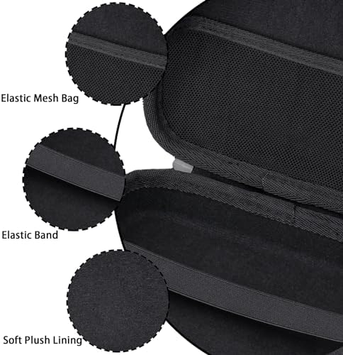 Aenllosi Hard Case for Soundcore H30i On-Ear Headphones, Black - Image 4