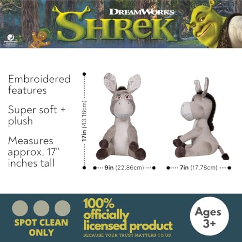 Franco Shrek Donkey Cuddle Pillow Buddy, Kids Bedding Super Soft Plush, (Officially Licensed Product) by Franco Collectibles - Image 2