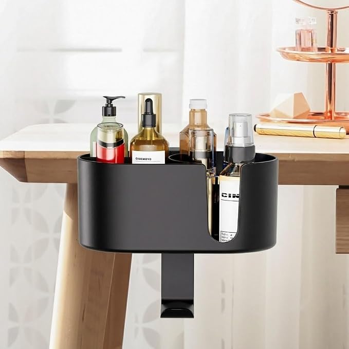 4 in 1 Desk Cup Holder Clamp, Desk Side Drink Holder with Headphone Hook - Image 7