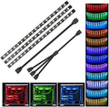 PC RGB Strip - 3pcs 5050 Magnetic PC LED Strip, Computer Case LED Light Strips for M/B with 12v 4pin RGB Header Compatible with Asus Aura Asrock RGB Led Gigabyte RGB Fusion MSI Mystic Light by Speclux