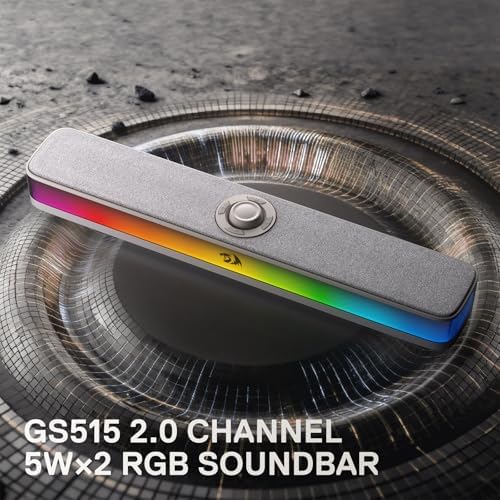 Redragon GS515 RGB Desktop Soundbar, 2.0 Stereo Enhanced Sound, BT 5.3 - Image 7