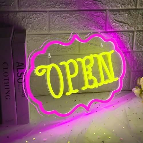 Open Neon Sign Dimmable LED Open Sign Light Shop Cafe Boutique Wall Decor - Image 3