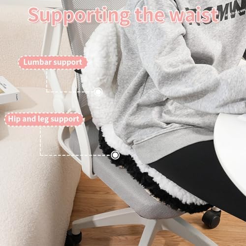 Cute Cat Chair Cushion Kawaii Dog Plush Desk Seat Cushions Soft Seat Cushions for Office Playroom Gaming Accessories Room Bedroom Decor (Pink Sheep) - Image 5