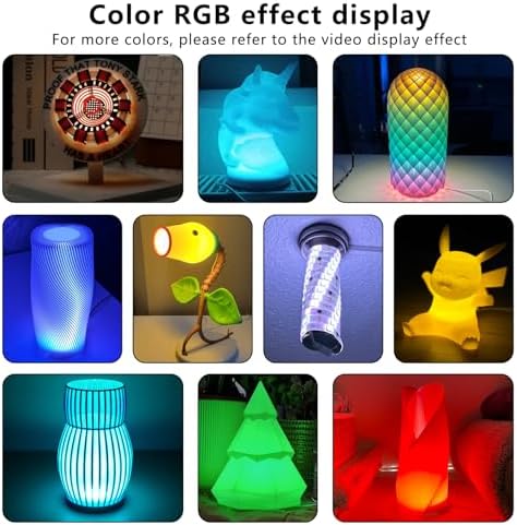 Bulto 4Pcs LED Lamp Kit 001 16 Color for Bambu Lab 3D Printing, RGB Remote Control DIY LED Light Kit - Monitor Light Bar for Bambu Lab Makerworld/Anycubic/Makeronline, 5V USB Powered - Image 2