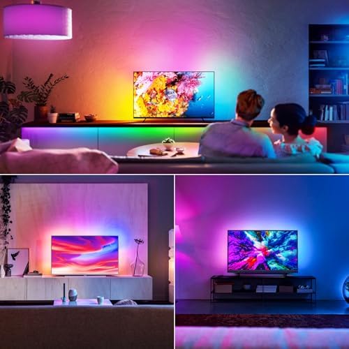 iNextStation 16.4FT Smart IC LED Strip Lights 5V USB RGB Neon Rope Lights - Image 5