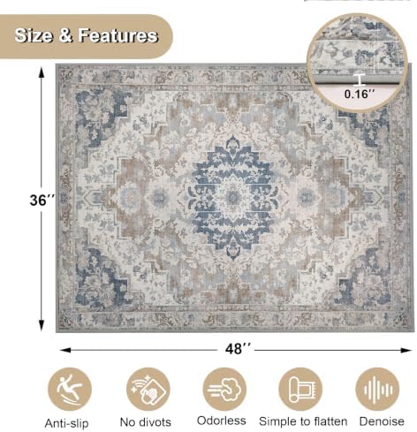 Office Chair Mat 36"x48", Hardwood Floor Protector Mats Under Computer Desk | Odorless, Easy Glide, Heavy Duty 1/5" Thick Computer Gaming Chair Mat, Anti-Slip, Non- Curve, Floor Rug for Home Office - Image 2