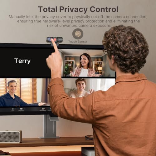 NexiGo HelloCam Lite 4K Webcam, Auto Electronic Shutter, True Privacy, 9-Step Digital Zoom, 1080p 60fps, 2 Noise-Canceling Mics, AE&3DNR, USB Computer Camera for Zoom/Teams/Streaming - Image 5