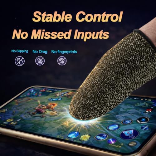 Bluradio 6 Pack Gaming Finger Sleeves for Mobile Gaming - Image 5