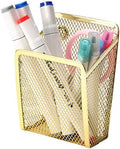 Magnetic Pencil Holder,Mesh Stainless Steel Pen Basket, Metal Writing Utensil Storage Organizer for Whiteboard,Blackboard,Kitchen, Locker, Home, or Office by Sanpaint