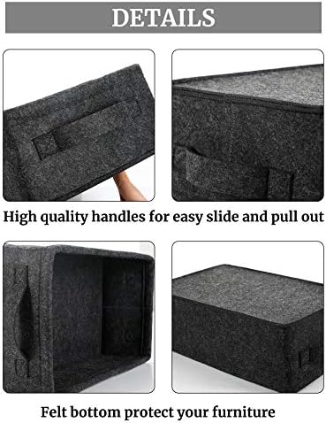 Shallow Storage Baskets Bins Medium Fabric Storage Basket Cube Organizer for Shelves Closet Bedroom Living Room Laundry Room Nursery Storage Basket - Image 4
