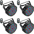Stage Lights 36 LED Par Lights, U`King RGB Par Light Uplights Stage Lighting Indoor for Christmas Halloween Music Party Disco Wedding, Remote Control, DMX Control Sound Activated Party Light by U%60King