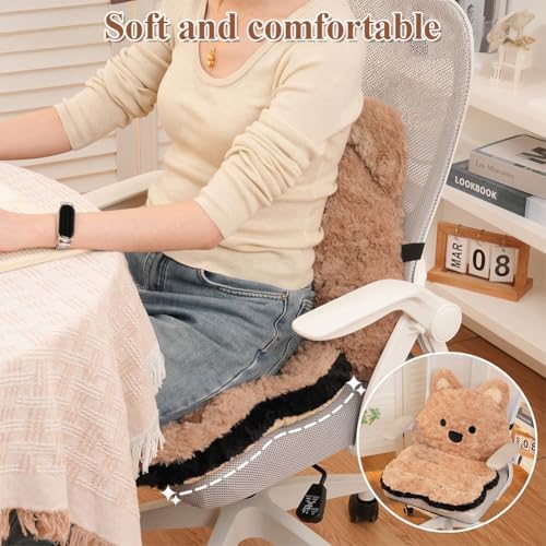 Cute Cat Chair Cushion Kawaii Dog Plush Desk Seat Cushions Soft Seat Cushions for Office Playroom Gaming Accessories Room Bedroom Decor - Image 6