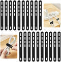 20 Pcs Black Silicone Cable Ties, Reusable Cable Straps Wire Organizer. by RUGLAMZHIP