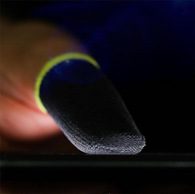 Mobile Phone Gaming Finger Sleeves, Gamer Thumb Protector/Stabilizer/Compression Support Sleeve, Game Hand Controller Gloves/Cover/Wrap, Durable Fiber/Breathable/Sweatproof, 10 Pcs - Image 4