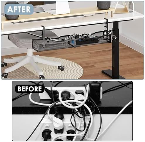 Cable Management, 25'' Cable Management Under Desk, Cable Tray - Image 6