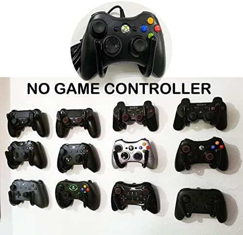 Universal Game Controller Holder Stand,Mini Wall Mount Organizer Rack Hanger Hook- Strong & Flexible, for PS3/PS4/PS5/Xbox 360/Xbox One/S/X/Elite/Series S/Series X Controller,etc - NO Controller - Image 6