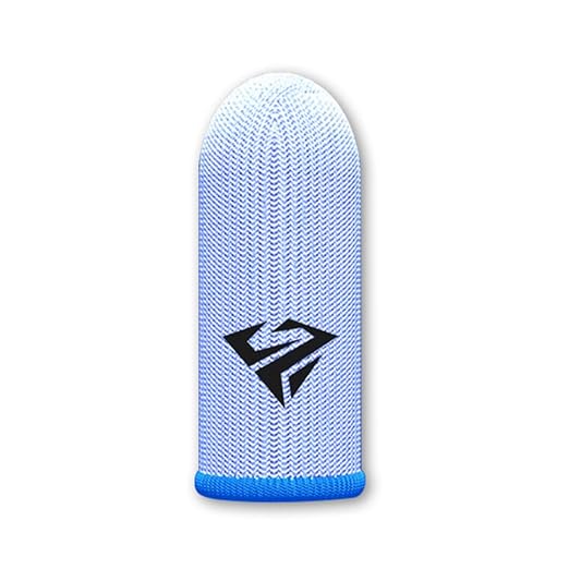 2Pcs Breathable Gaming Finger Sleeves Game Gloves Anti-Sweat Thumb Finger Cots Fingertip Cover for Mobile Games/COD / / ROS Gaming Sleeves Cots for Mobile Games Sensitive Touch Feel - Image 6