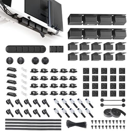 EUREKA ERGONOMIC 316PCS Under Desk Metal Cable Kit, Black by EUREKAERGONOMIC