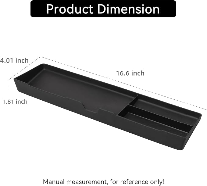 LUCKEASY Co-pilot Drawer Box Storage Box for Hyundai Santa Fe 2024-2026 - Image 7