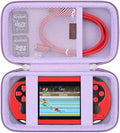 Elonbo Carrying Case for TaddToy/WELLST·G/Beijue/FAMILY POCKET/CCTU/X- JOYKIDS/GREENCREEK/Beico/KAVOYI/GuaiyeyeAP/TEBIYOU Handheld Game Console, Portable Electronic Gaming Player Bag, Purple by Elonbo