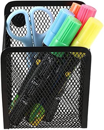 Magnetic Pencil Holder,Mesh Stainless Steel Pen Basket, Metal Writing Utensil Storage Organizer for Whiteboard,Blackboard,Kitchen, Locker, Home, or Office - Image 5