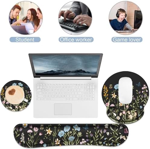 Ergonomic Mouse Pad with Wrist Rest and Keyboard Wrist Rest, Mousepad - Image 4