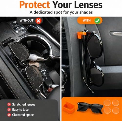 Sun Glasses Holder for Car Home Desk Orgaizer 3D Printed - Image 3