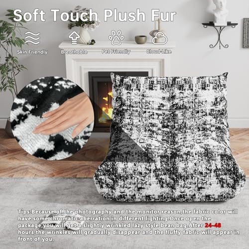 WHGBJA Bean Bag Chair for Adults, Lazy Bean Bag Sofa for Bedroom, Living Room, Reading, Gaming Floor Sofa Chair, Boneless, Comfy - Image 3