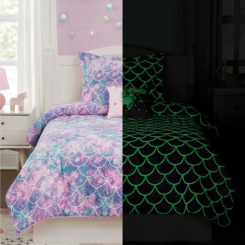 Full Size Bedding Sets for Girls - 4 Pieces Mermaid Full Comforter Sets by KaleidoSpaceHomeCollection