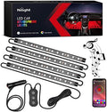 Nilight RGB LED Car Interior Stripe Light with APP Control Multicolor Music Sync Mode Waterproof Car Under-Glow Lighting Lamp Kits Universal Cars Truck ATV UTV by Nilight