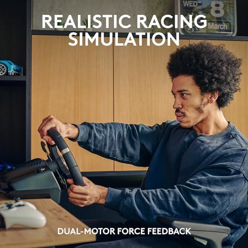 Logitech G920 Driving Force Racing Wheel and Pedals, Force Feedback + Logitech G Driving Force Shifter - Xbox Series X|S, Xbox One and PC, Mac - Black - Image 4