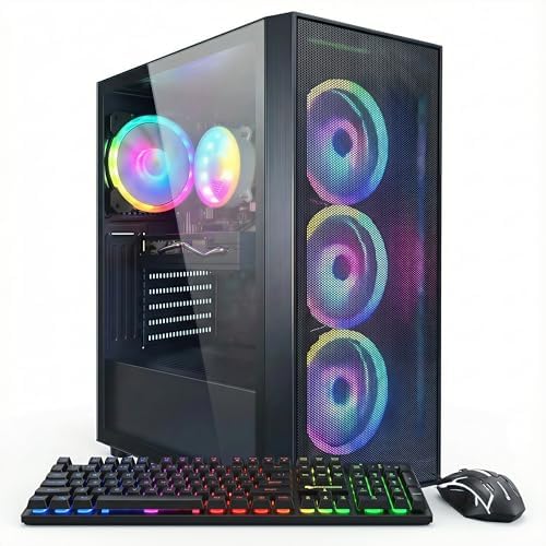 STGAubron Gaming PC Desktop,Corei7 8th Gen,RX 580 8G,16G DDR4,512G SSD by STGAubron