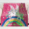 Jekeno Unicorn Toys Gifts for Girls Glow in the Dark Blanket 50"x 60" by Jekeno