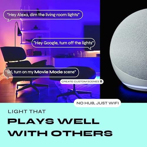 LIFX Supercolor Smart LED Strip Lights 10ft (120" Kit), Color Changing Multizone RGB + Tunable White, 24 Color Zones, 2.4GHz, No Hub, Apple HomeKit, Alexa & Google Home, Music Sync, Dimmable - Image 5