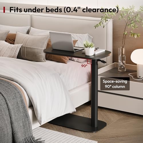 SANODESK 24''Standing Desk Pneumatic Height Adjustable Mobile Overbed Table - Image 3