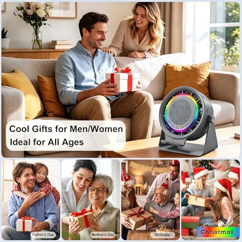 Bluetooth Speaker Desk Fan with Phone Stand & RGB Light - Image 6