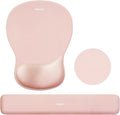 MOSISO Wrist Rest Support for Mouse Pad & Keyboard Set, Peach Fuzz by MOSISO