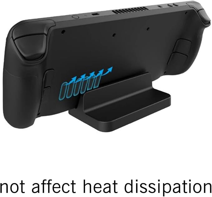 Stand Base Compatible with Valve Steam Deck Console Accessories for Nintendo Switch Handheld Video Game PC Gaming Holder Stand - Black - Image 4