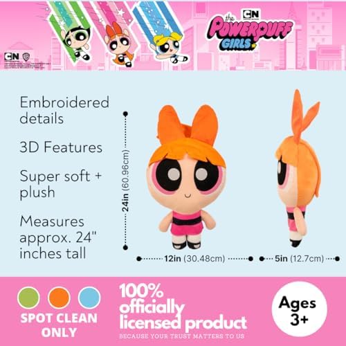 The Powerpuff Girls Blossom Bedding Super Soft Cozy Decorative Cuddle Pillow, (Officially Licensed Product) By Franco Collectibles - Image 2