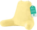 Sasttie Reading Pillow for Bed, Back Pillow for Sitting Up, Light Yellow by SASTTIE