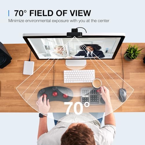 EMEET C960 2K Webcam with Microphone, PDAF, 2 Omnidirectional Mics - Image 6