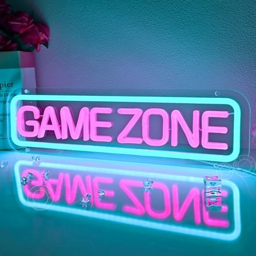 SYLHOME Game Zone Led Neon Light Sign Gamer Gaming Room Man Cave Wall Decor - Image 3