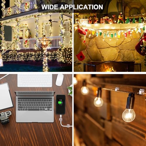 120 PCS Cable Clips Clear, Upgraded Adhesive Cord Clips for Wires on Wall, Christmas Light Clips Wire Clips for Cable Management Cord Organizer, USB, Phone Charger, Cat 6, Car Dash Cam - Image 6