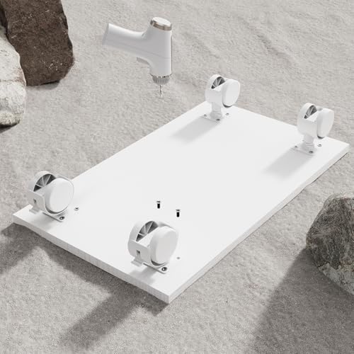 CPU Stand、Mobile CPU Holder、Computer Tower Stand with 4 Caster Wheels Fits for PC、Printer、Most Computer Tower、Office、Home、Planter Caddies、Dog Bowl Stand (White) - Image 5