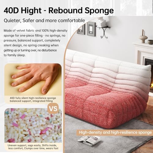 WHGBJA Oversized Bean Bag Chair for Adults with Memory Foam 3 Seater Couch | Floor Sofa Couch for Gaming, Reading, Bedroom, Living Room, Comfy, Boneless, Ergonomic - Image 4